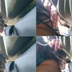 (No link) 制服美少女を逆さ撮り お触り 振り向きざまに股間押し付け！