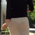 (No link) Eさん パンティーライン 透け 尻